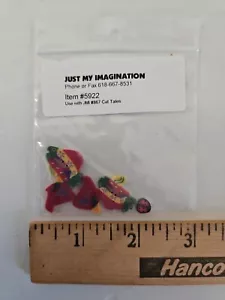 Just My Imagination CAT TALES Handmade Clay Cross Stitch Buttons #5922 - Picture 1 of 3