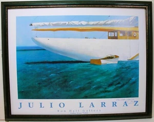 JULIO LARRAZ RON HALL GALERIE POSTER SIGNIERT DAS BERMUDA DREIECK KUBANISCHER MEISTER - Bild 1 von 10