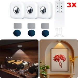 3x LED Cabinet Lighting Under Cabinet Light Dimmable Display Case Lighting Battery USB - Picture 1 of 10