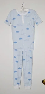 NWT Beaufort Bonnet Co Boy's Blue Lighthouse Suttons SS Pajama Set sz 12 - Picture 1 of 15