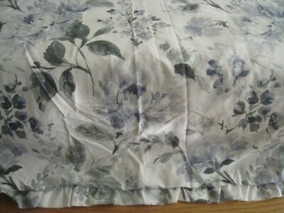 EDREDÓN LAURA ASHLEY HOME CHLOE AZUL FLORAL, CON VOLANTES, LUJOSO, COMPLETO/QUEEN #602  Foto 1 de 4