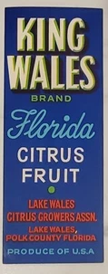 LABEL King Wales Florida Lake Wales Strip Polk County - Picture 1 of 1