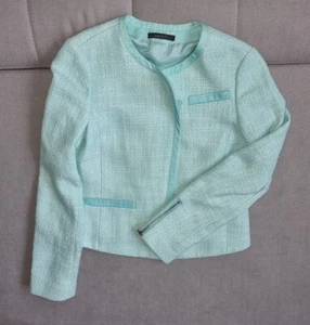 ESPRIT Damen kurzer Blazer Gr. 36 elegant hell- grün - Bild 1 von 5