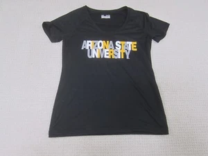 Arizona State Shirt Womens Medium Black Crew Neck Short Sleeve Sun Devils - Picture 1 of 7