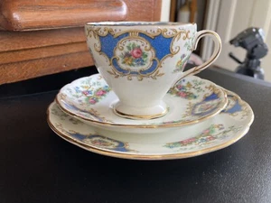 PLATES: FOLEY CHINA E.BAIN & CO BROADWAY TRIO MADE IN ENGLAND VINTAGE BLUE (21) - Picture 1 of 12