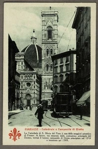 AK FLORENZ /FIRENZE: KATHEDRALE / CAMPANILE, ungelaufen um 1910 - Picture 1 of 2