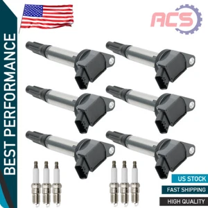 6X Bobinas de encendido + 6 bujías para Toyota Rav4 Camry Avalon Lexus RX350 UF487 - Imagen 1 de 10
