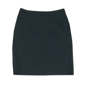 David Lawrence Skirt Black Size 12 Pencil Lined Knee Length Back Slit Business - Picture 1 of 11