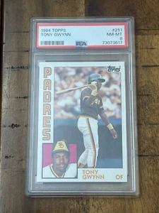 1984 Topps #251 Tony Gwynn San Diego Padres Baseball Card PSA 8 NM-MT - Picture 1 of 2