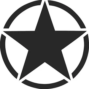 2 (PIEZAS) pegatinas de estrellas de invasión militar 20 colores para elegir - Imagen 1 de 3