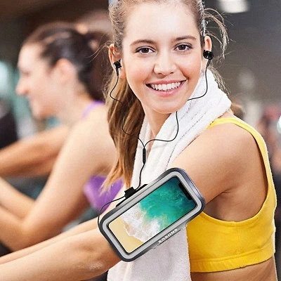 iPhone X Armband, SOSONS Water Resistant Sports Gym Armband Case - Image 1 of 4