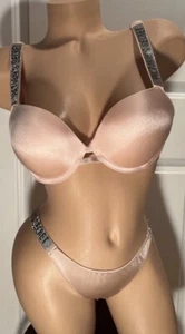 Victorias Secret Very Sexy Push Up Rhinestone Bra & Panty Set 38c/M - Bild 1 von 4