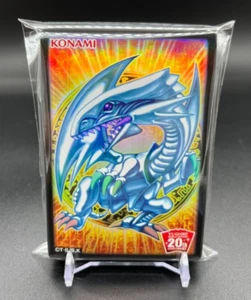 YuGiOh BLUE-EYES WHITE DRGON Card Sleeves 70 sheets 20th Anniversary Campaign - Picture 1 of 5