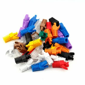 Conector RJ45 Modular Tapa de Extremo Cabezal de Bota Enchufe CAT5 Cable CAT6 - Imagen 1 de 17