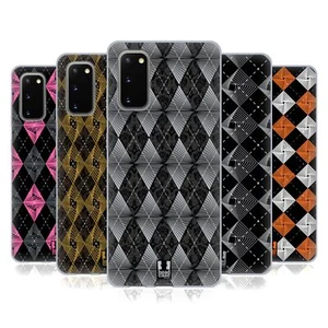 HEAD CASE DESIGNS ARGYLE WIRBEL GEL HANDYHÃLLE FÃR SAMSUNG HANDYS 1 - Picture 1 of 12