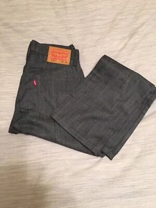 Levis 514 Dark Wash Gray 29x30 Awesome! Dark Vintage Look Fabric NWOT A+ - Picture 1 of 8