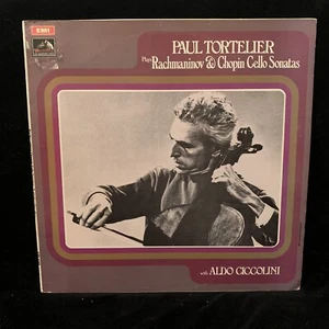 PAUL TORTELIER cello - RACHMANINOV & CHOPIN Sonatas - EMI ASD 2587 ST LP UK - Picture 1 of 4