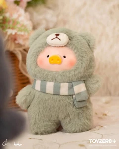 LuLu the Piggy Joyful Time Series - Relax Teddy Vinyl Face Plush Keychain Figure - Picture 1 of 4