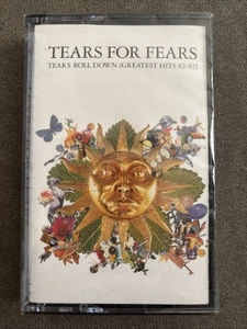 1992 TEARS FOR FEARS Album TEARS ROLL DOWN GREATEST HITS Cassette Tape MINT COND - Picture 1 of 3