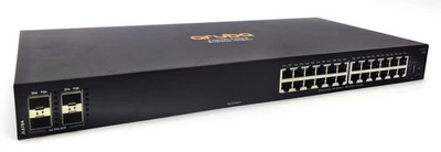 HPE Aruba 6100 Series 24G Network Switch 24 Ports 4SFP+  Managed JL678-61101 - Image 1 of 4