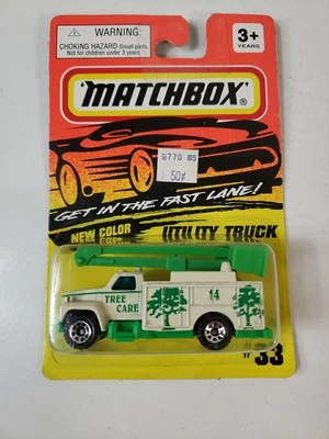 1995 Matchbox Tree Care Utility Truck Get In The Fast Lane New Color #33 New - Image 1 of 4