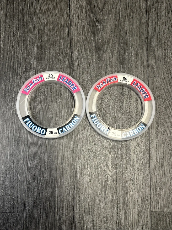 Carrete de muñeca Trik Fish Fluorocarbon Leader 25YD nuevo - elige el tamaño Foto 1 de 1