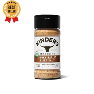 Ajo ahumado orgánico y sal marina condimento premium sin MSG orgánico USDA 4 OZ - Imagen 1 de 12