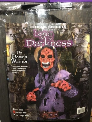 Cinema Secrets Legion Of Darkness The Demon Warrior Costume Size Adult Large NIP - Image 1 of 4