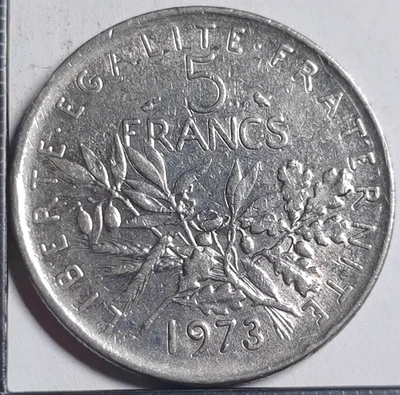 5 Francs semeuse 1973 République Française France - 948752 - Photo 1/2