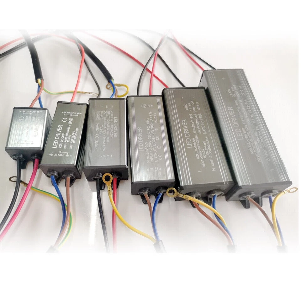 LED Driver 10W 20W 30W 50W 100W Power Supply Transformer  Constant Current IP65 - Image 1 of 4
