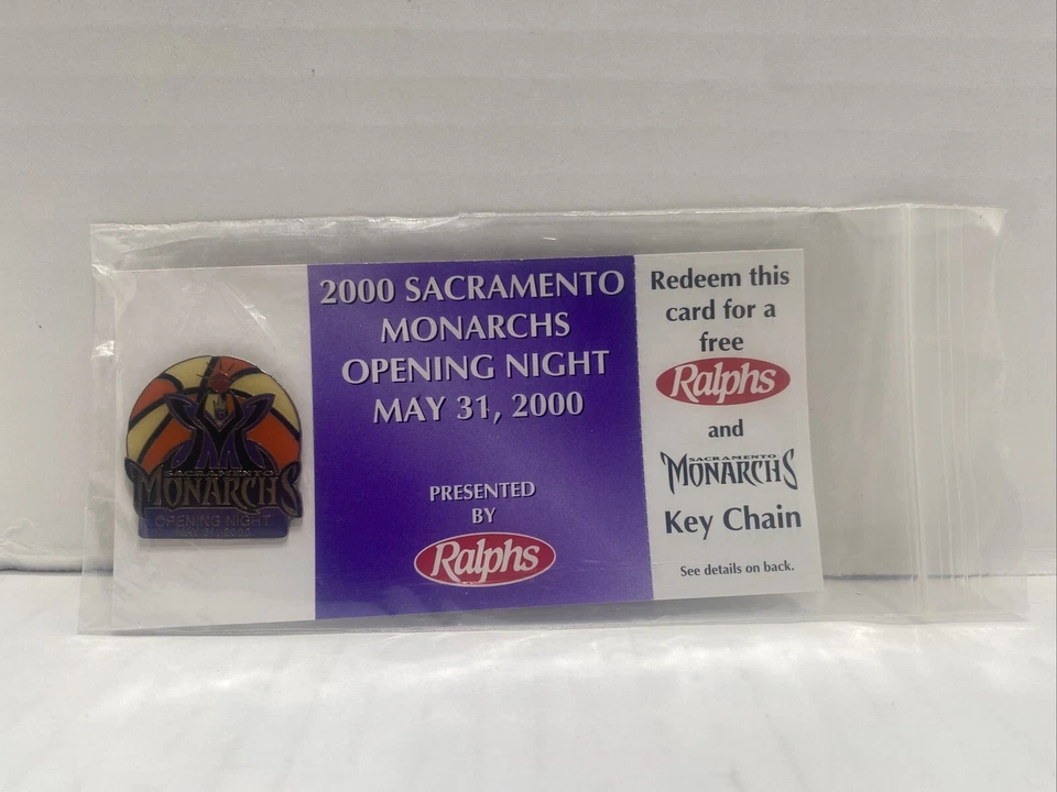 2000 Sacramento Monarchs Opening Night WNBA Basketball Pin - Image 1 of 1
