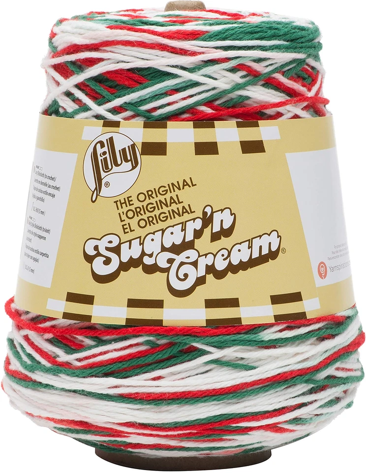 Sugar'n Cream Yarn Cone Mistletoe 14oz