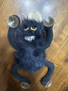 Vintage gruselig klammernde Viecher Spinne Russ Beere Halloween Plüsch Saugnäpfe - Bild 1 von 4