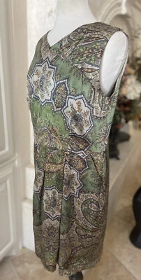 Vestido ajustado acanalado estampado múltiple verde Etro (50, XL) Foto 1 de 4