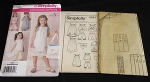 Simplicity #2391 Pillowcase Fashions Child's Clothes Pattern Circa 2010 Uncut - Picture 1 of 6