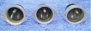 1 NOS ANFENOLO SPINA AC ingresso flangiato presa a terra 15A @ 125V - Foto 1 di 6