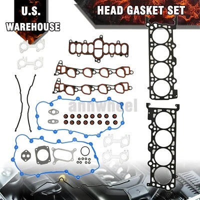 Conjunto de junta de cabeça 4.6L SOHC compatível com 97-99 Ford Econoline F150 Lincoln - Imagem 1 de 4
