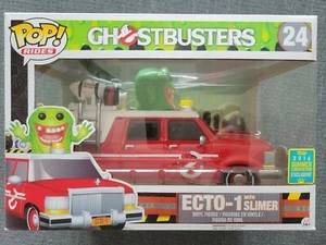 Funko Pop Rides Ghostbusters Red ECTO-1 with Slimer #24 Summer Convention 2016 - Picture 1 of 6