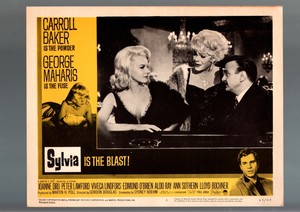 SYLVIA-1965-LOBBY CARD-FN/VF-DRAMA-CARROLL BAKER-GEORGE MAHARIS FN/VF