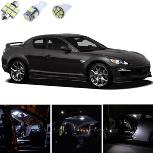 13pcs Xenon White Interior LED Light Package Kit Deal For Mazda RX-8 2004-2011 - Picture 1 of 12