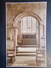 Wareham Dorset Real Photo postcard 1920 St Martins Church Interior