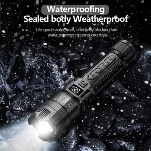 Ultra-Bright 2000LM Tactical LED Flashlight | USB-C Rechargeable, Zoomable, Wate - Imagen 1 de 6