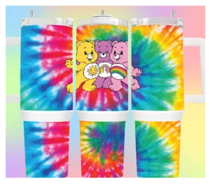 40OZ CARE BEAR STAINLESS STEEL TUMBLER - FUN TUMBLER - COFFEE TUMBLER - Picture 1 of 5