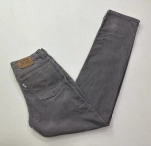 VTG Levis 719 Corduroy Student 29x32 (27x30) White Tab Gray Pants USA Made 80’s - Picture 1 of 15