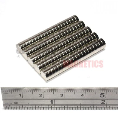 SPIDER MAGNETICS 100 Very Strong 6x2 mm Magnets N52 Neodymium Craft 40K AOS Model Bases 6mm x 2mm