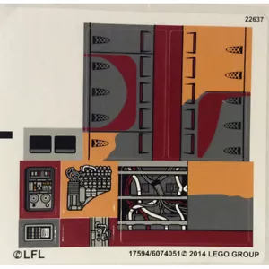 NEW LEGO 75052 STICKER SHEET - Star Wars - LEGO 75052 Mos Eisley Cantina - Picture 1 of 1