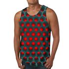 Summer Sleeveless Print Tank Top for Men Ideal for Gym and Fitness Workouts