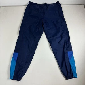 Vintage Nike 80s 90s Windbreaker Trainingshose Herren Large Blau Nylon Gefüttert Active - Bild 1 von 9