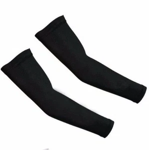 Unisex UV Protection Arm Cooling Sleeve for Outdoor Sports-One Pair-Black - Picture 1 of 4
