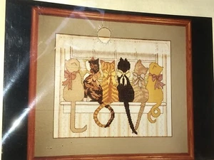 Studio M LOVE CATS 10”x12” #12763 Kit Punto de Cruz Gatito Gato NUEVO Sellado Completo - Imagen 1 de 5